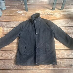 Afazzy New York men's gray/black wool coat size L